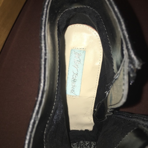 COPY - Betsey Johnson Black Sequined Ankle price firm - Picture 3 of 7